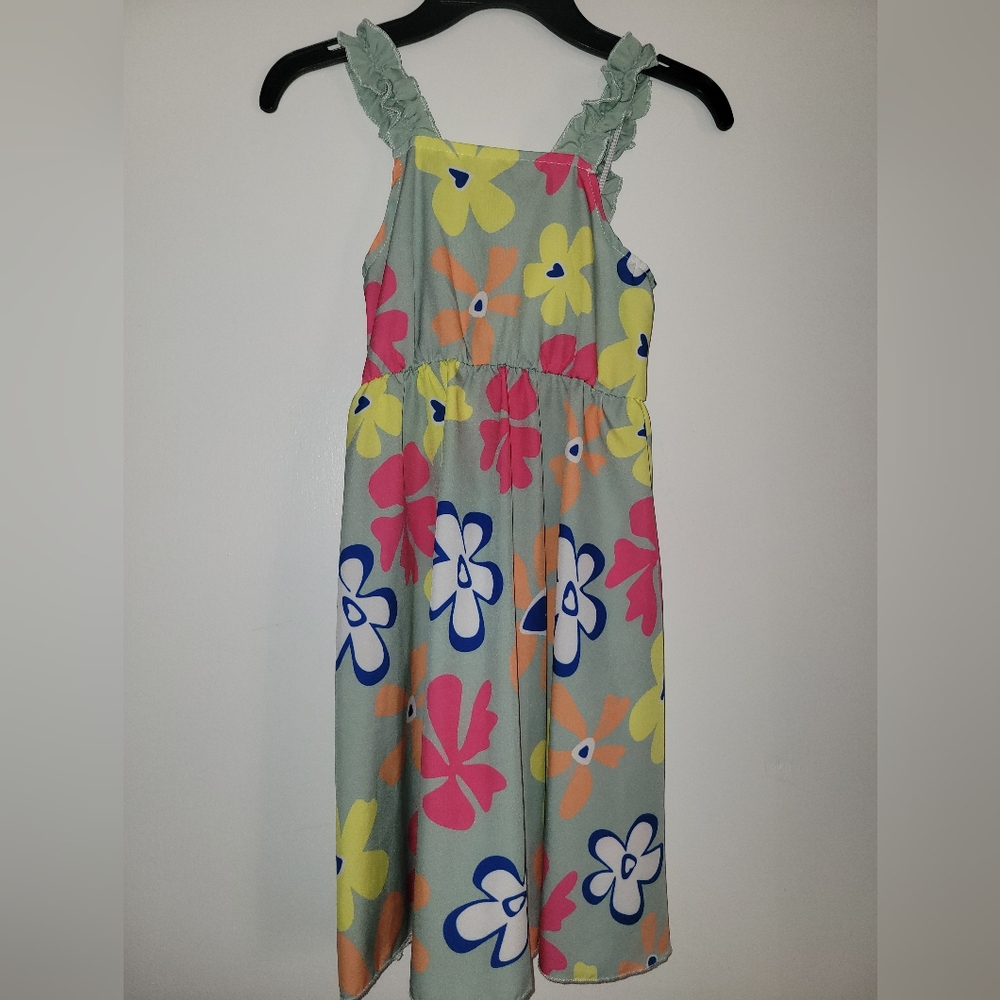SHEIN Pink and Blue Halter Sundress Casual